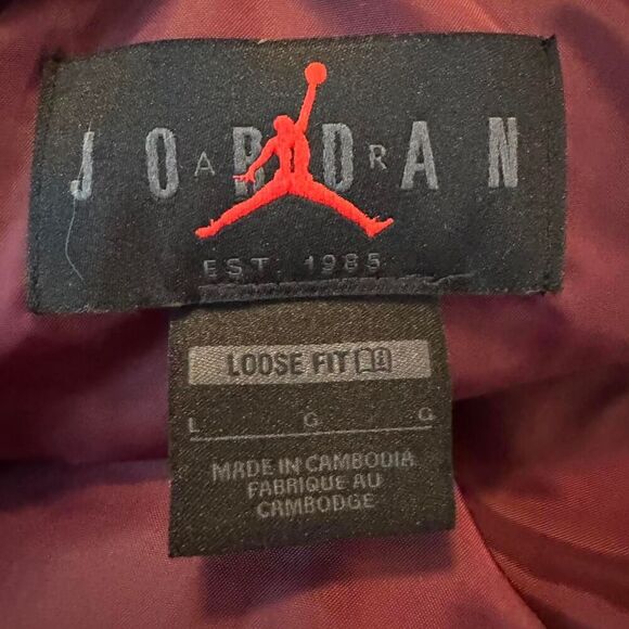 Nike Jordan Flight MVP Fleece Sherpa Wind Breaker Jacket Long Sleeve Size L - Picture 3 of 8